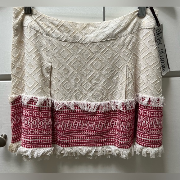 NWT Vintage Chloe Oliver fully lined Blended Ideas skirt with fringe in sz S - Picture 1 of 8